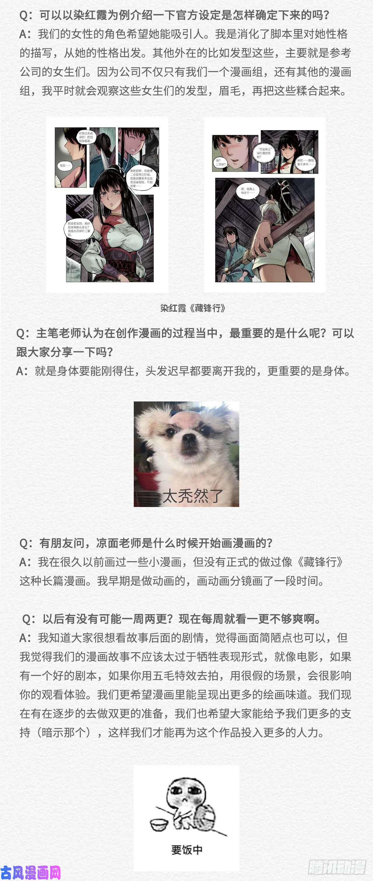 藏锋行主笔问答