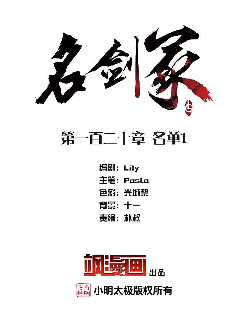 名剑冢120话 名单1