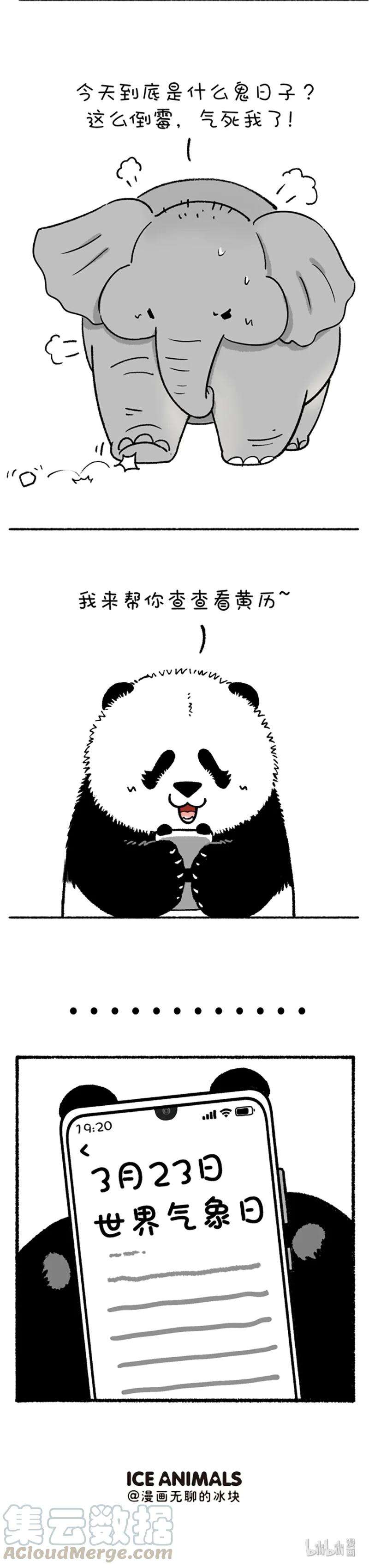 快把动物放进冰箱221 奇怪，今天大象脾气变得很暴躁。