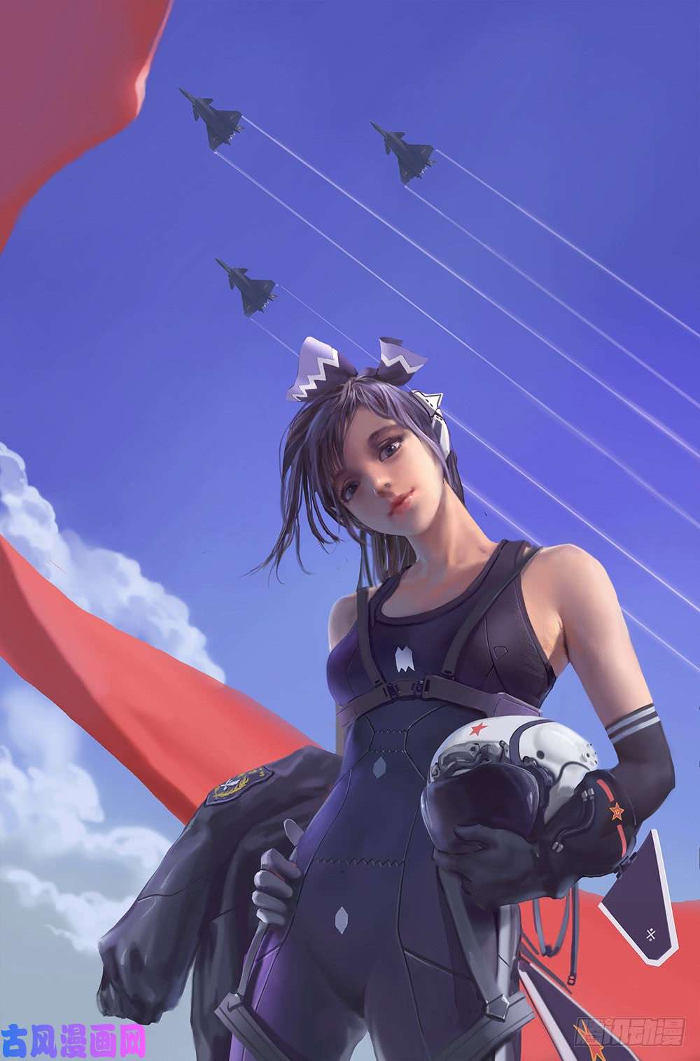 铁姬钢兵国庆贺图—J20姬