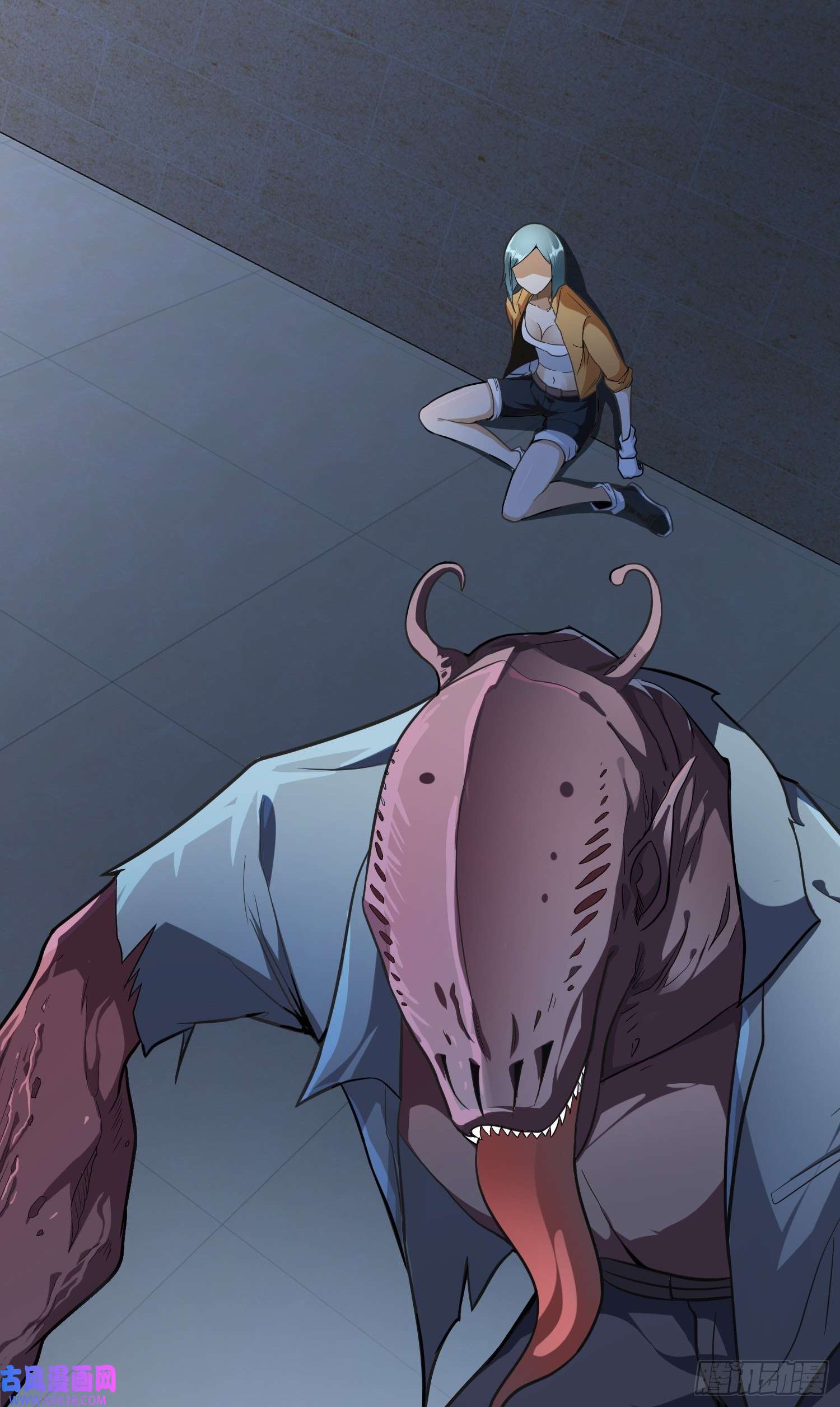 末世直播：开局一羊驼第8话 不明生物！快逃！