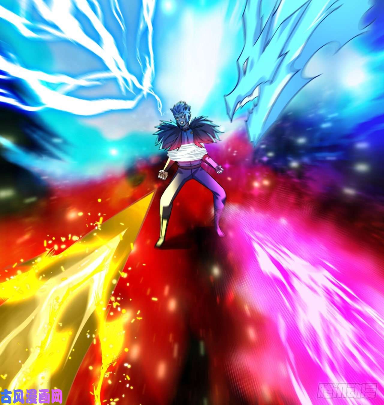 我捡起了一地属性69话-五人黑！团战开始！