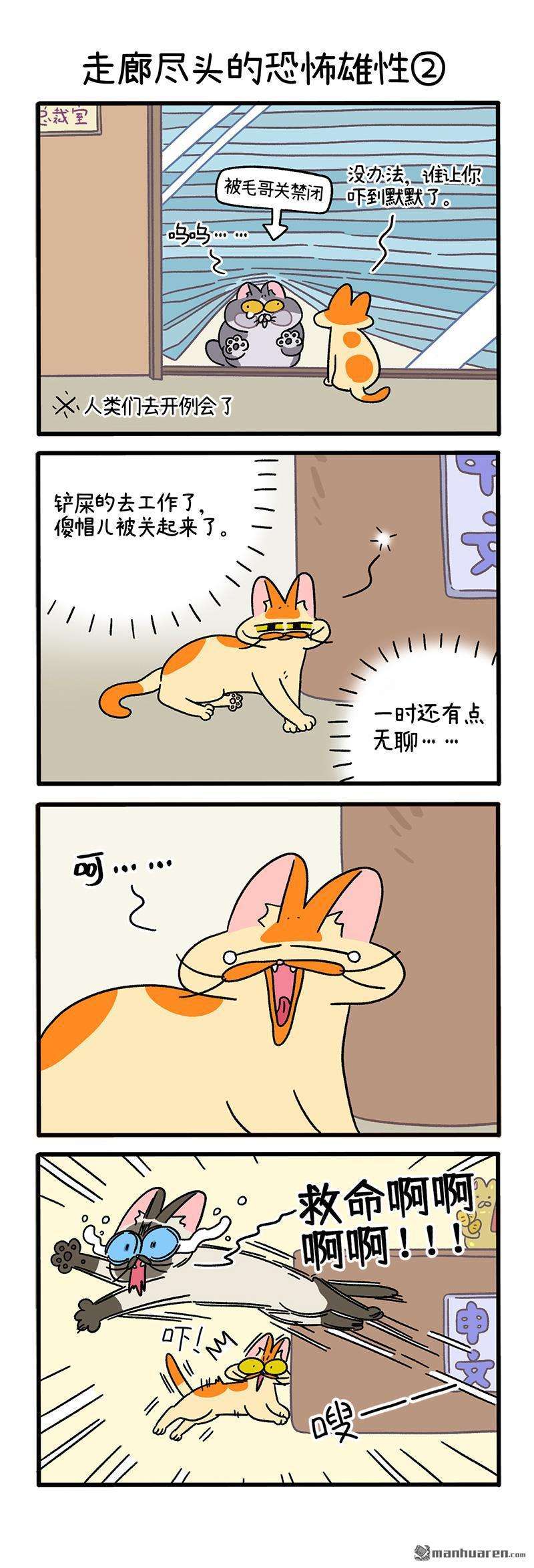 阿满和麦茶第68话 走廊尽头的恐怖雄性（上）