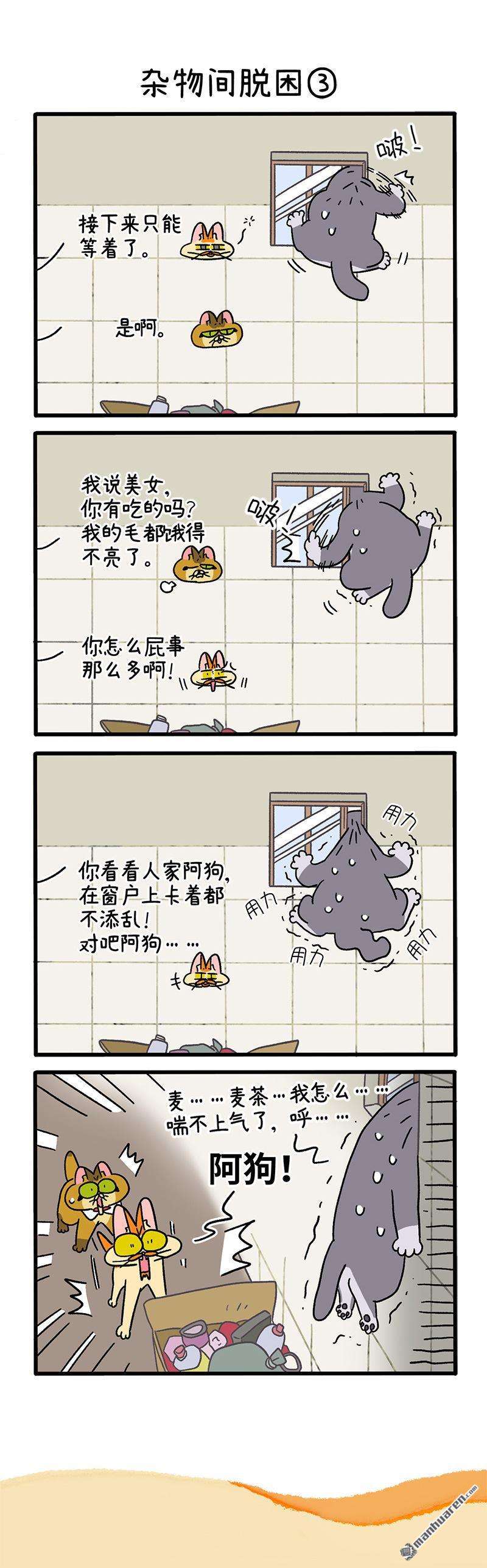 阿满和麦茶第73话 杂物间脱困（上）