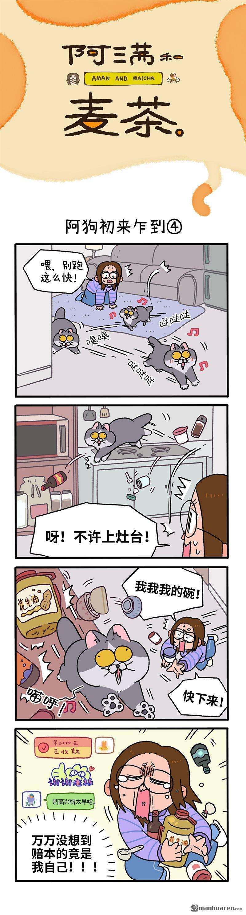 阿满和麦茶第89话 阿狗初来乍到（下）
