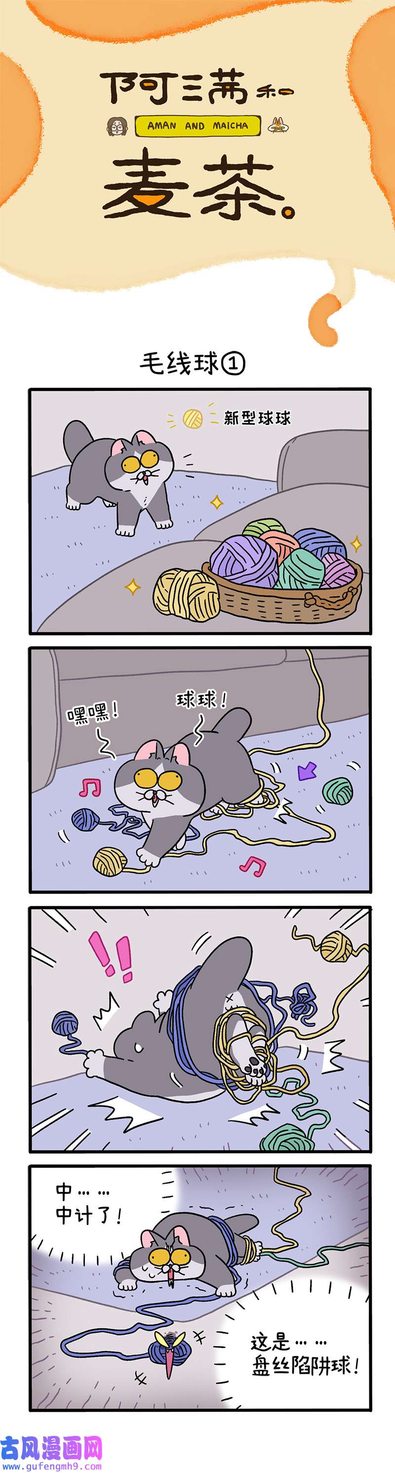 阿满和麦茶第94话 毛线球