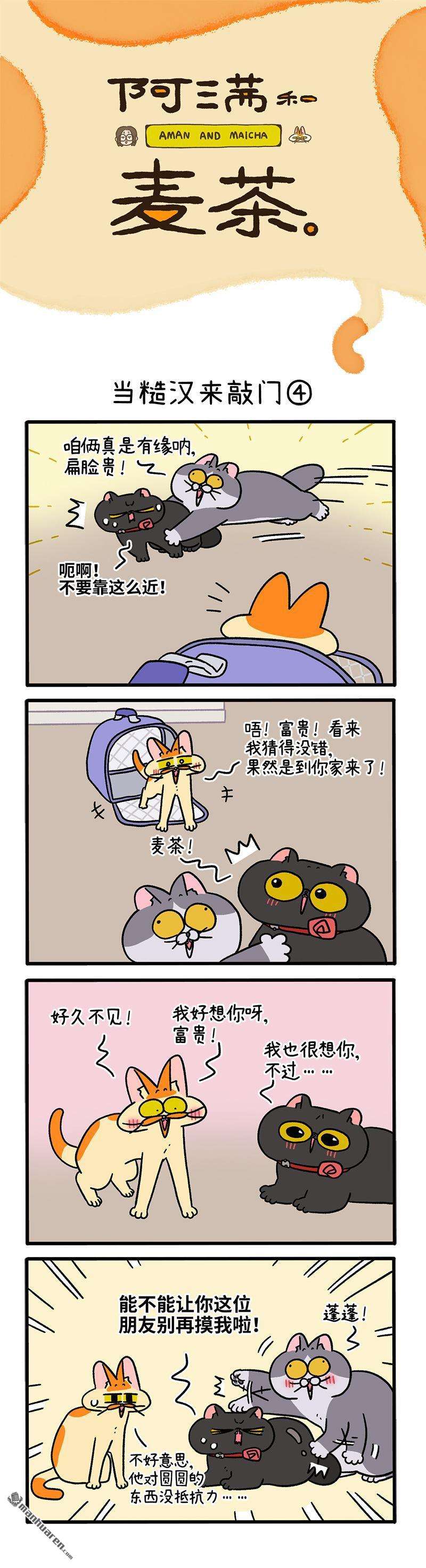 阿满和麦茶第98话 当糙汉来敲门（下）