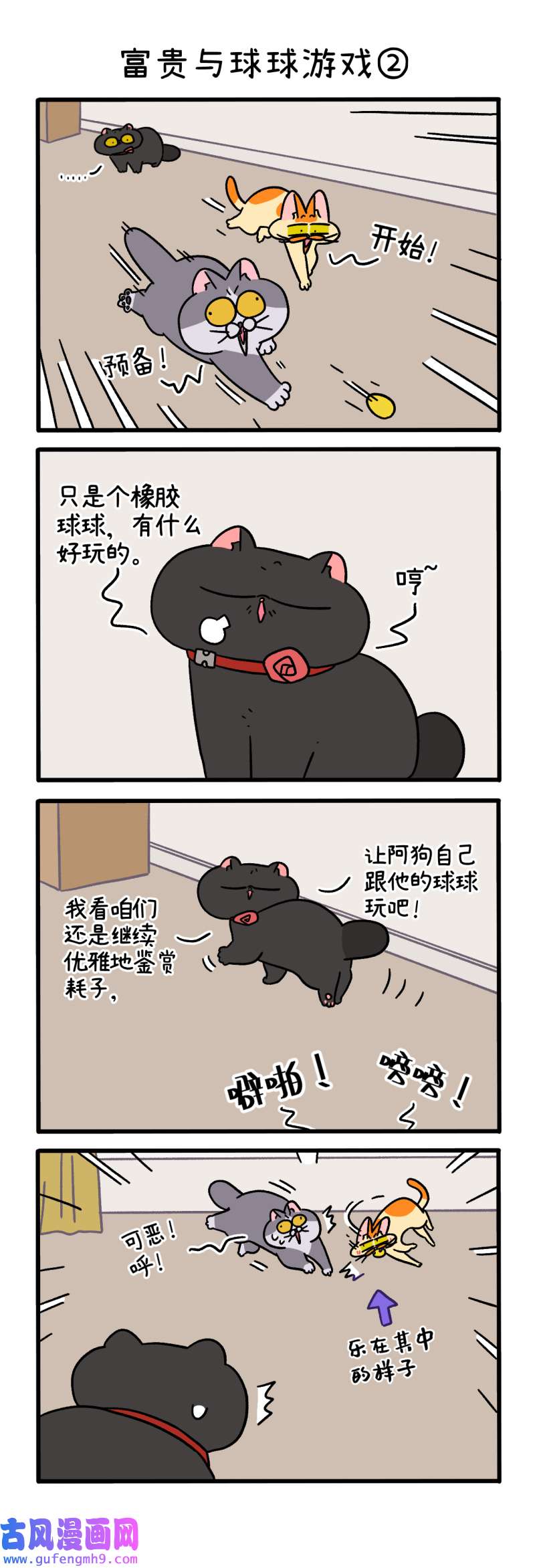 阿满和麦茶第99话上 富贵与球球游戏（上）