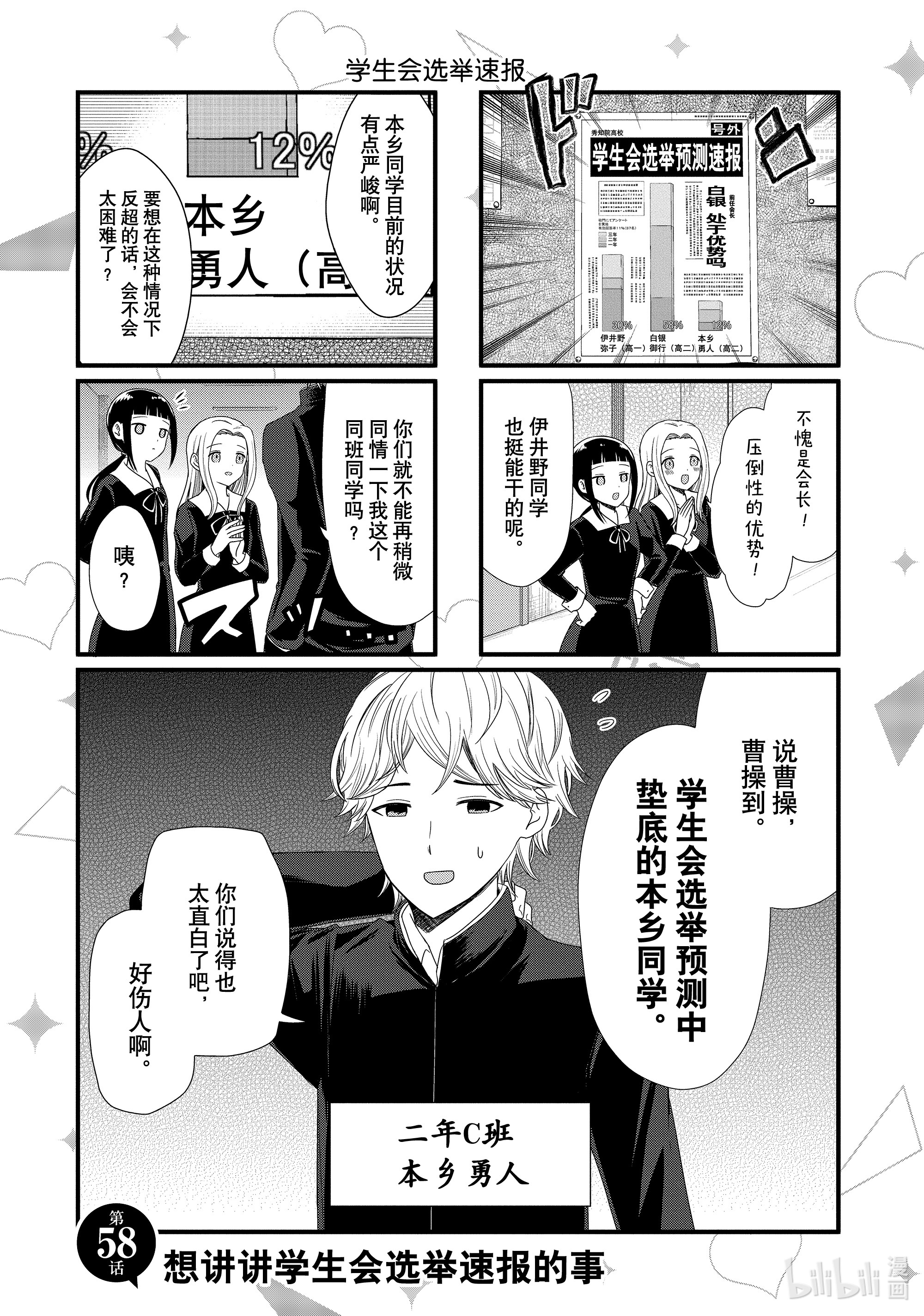 想讲讲辉夜大小姐的事58 想讲讲学生会选举速报的事