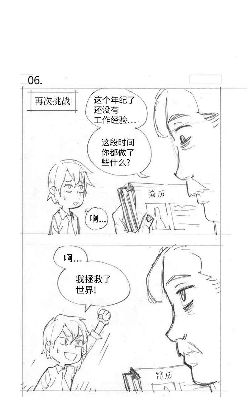 拯救世界后勇士只想做个宅男特别篇1 线稿大放送1