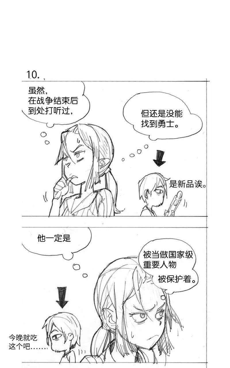拯救世界后勇士只想做个宅男特别篇1 线稿大放送1