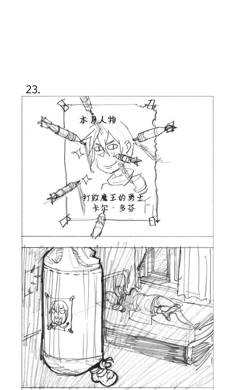 拯救世界后勇士只想做个宅男特别篇1 线稿大放送1