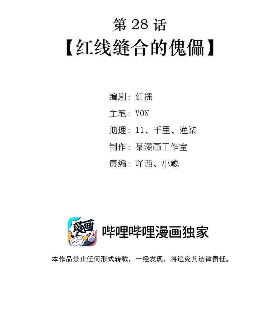 逃生游戏29话 红线缝合的傀儡