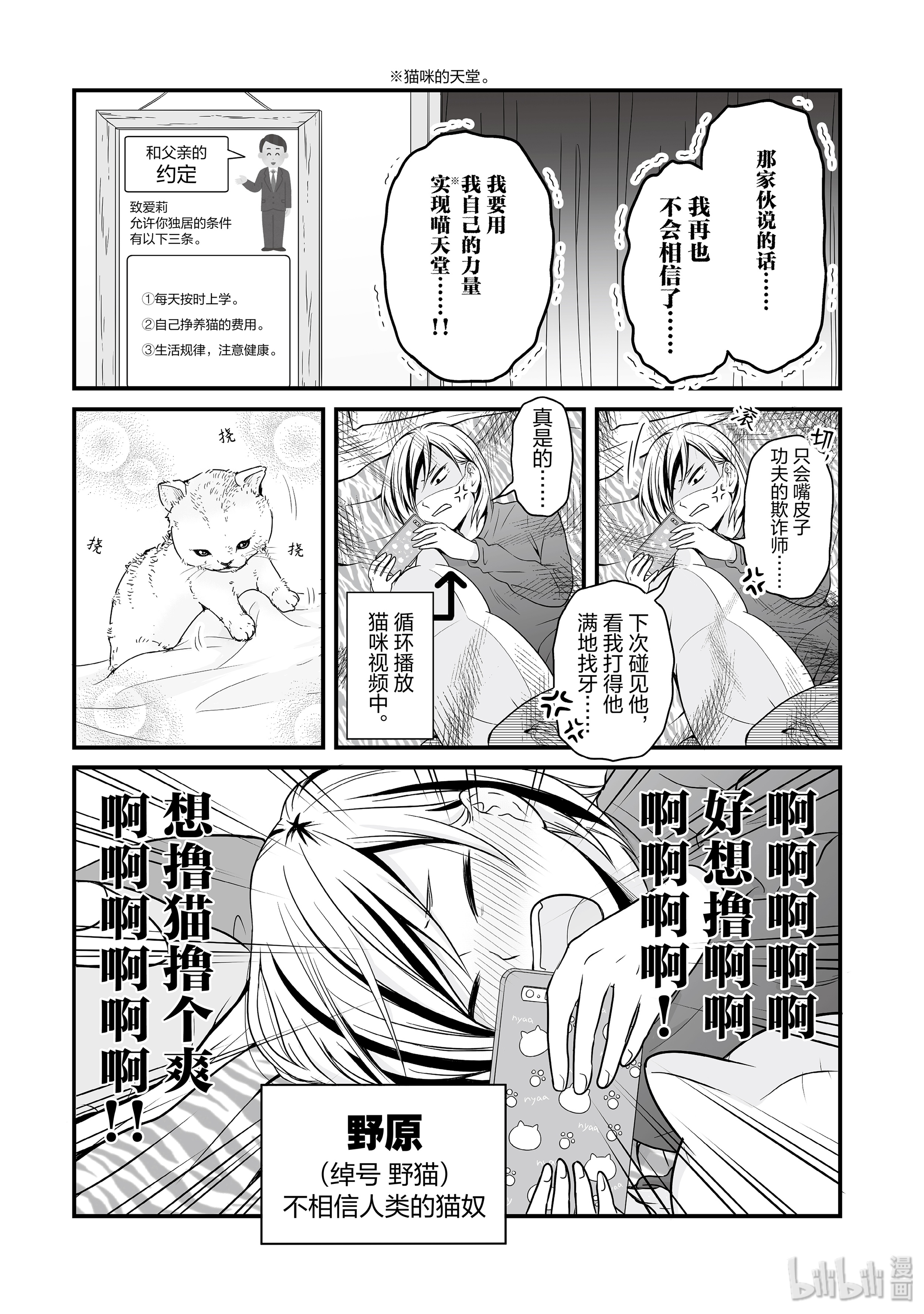女高中生的虚度日常67 野猫