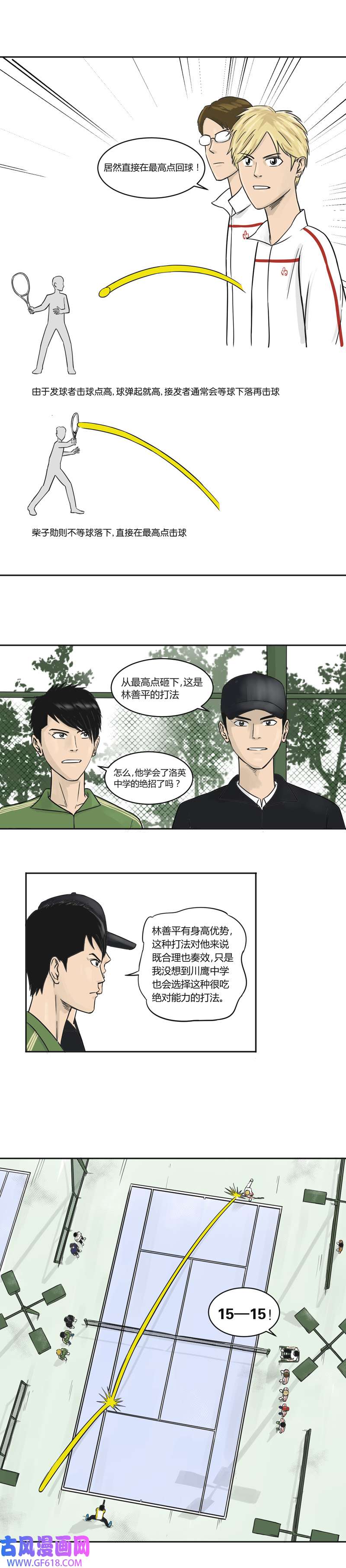 上旋高手精准击球