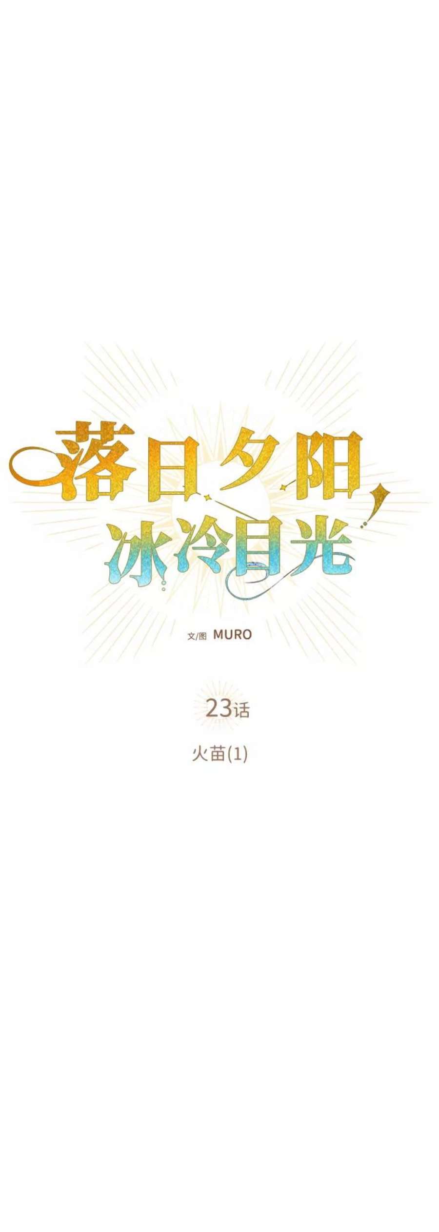 落日夕阳，冰冷目光第23话 火苗（1）