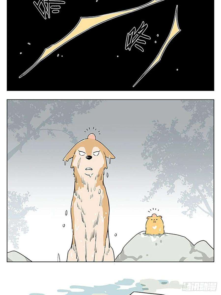 捡了东西的狼玩水