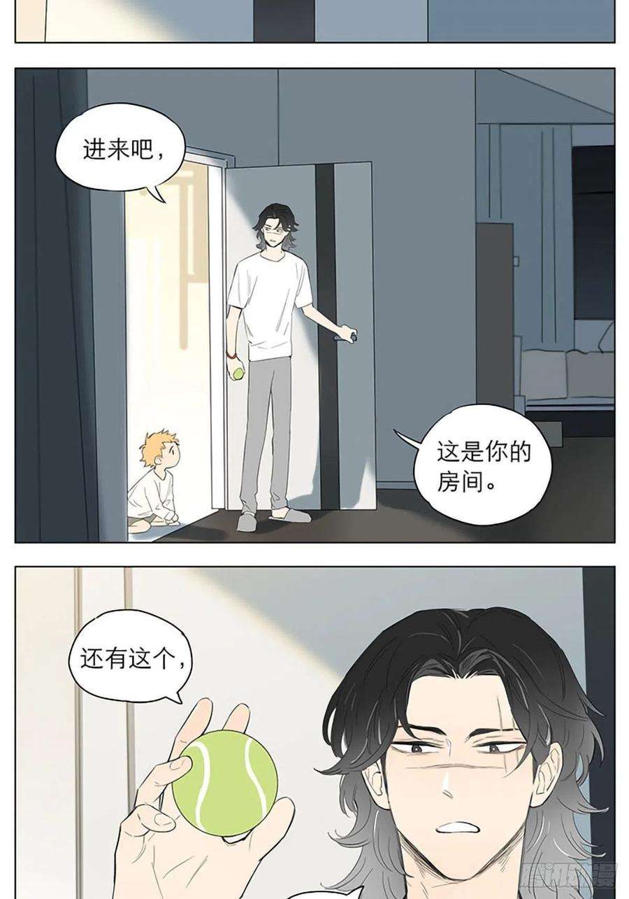 捡了东西的狼玩球。