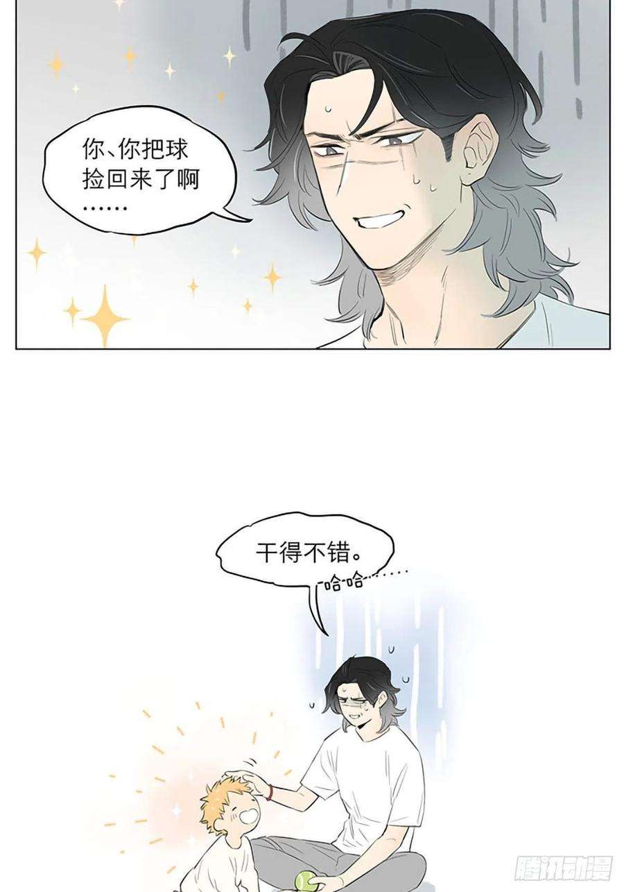 捡了东西的狼玩球。