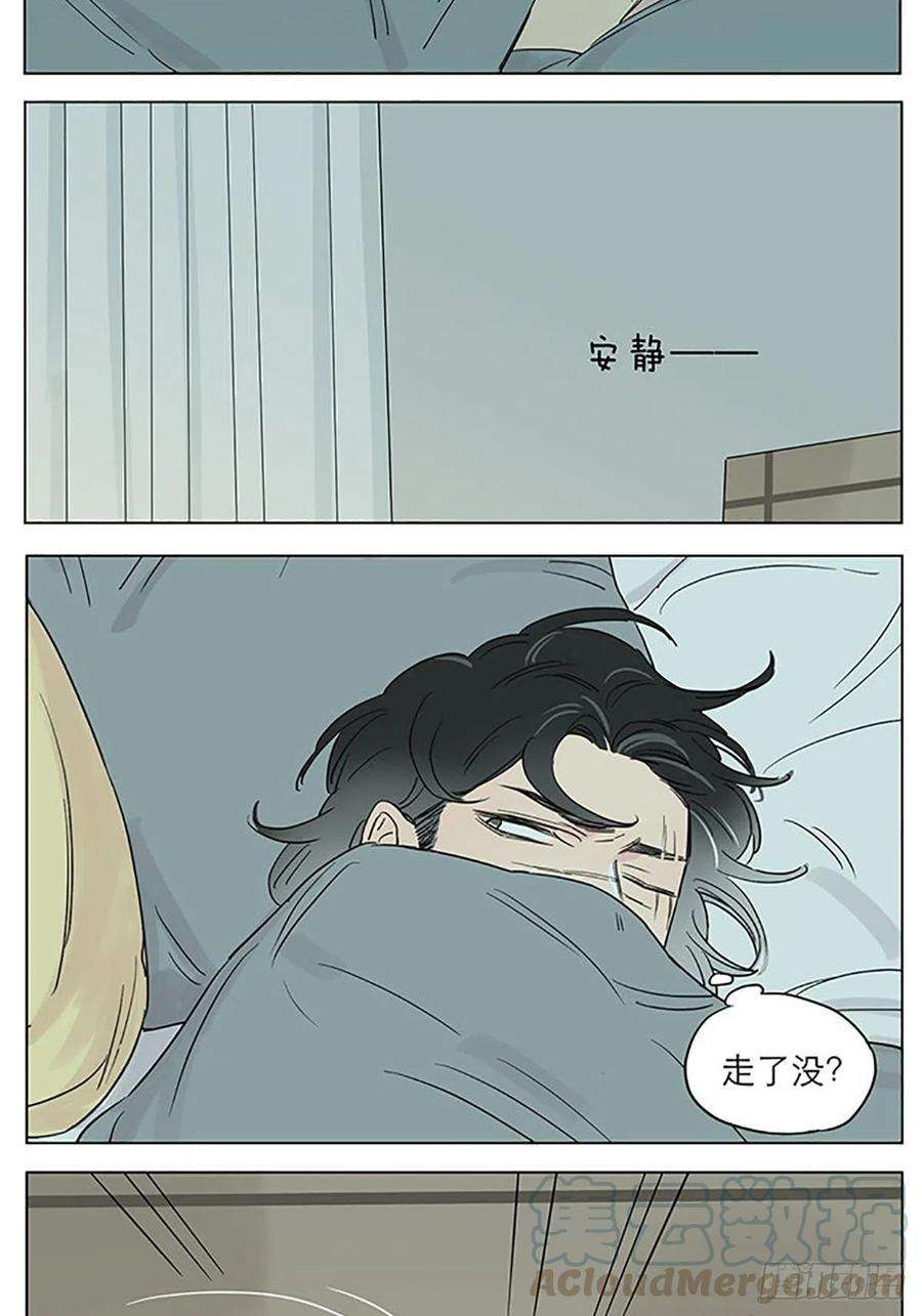 捡了东西的狼快乐的早晨。