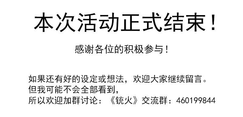 铳火一届读者人设评选