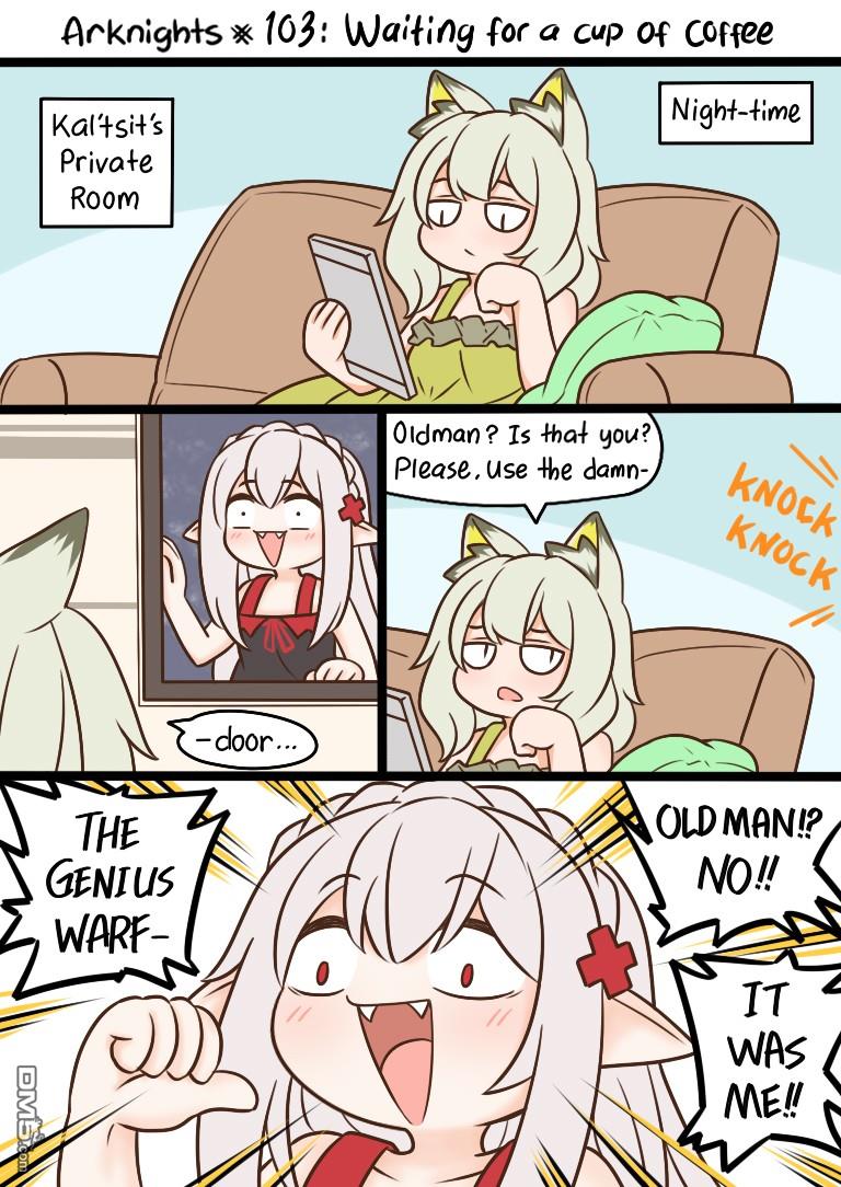 明日方舟的老年博士第103话 等一个人的咖啡