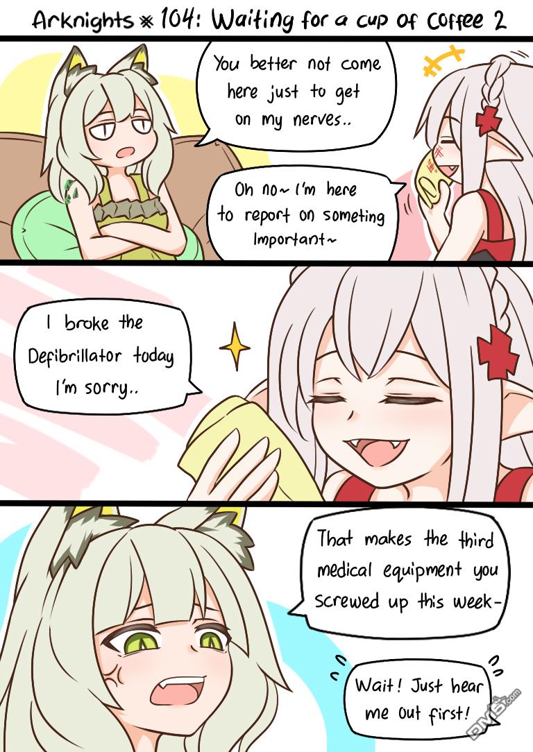 明日方舟的老年博士第104话 等一个人的咖啡2