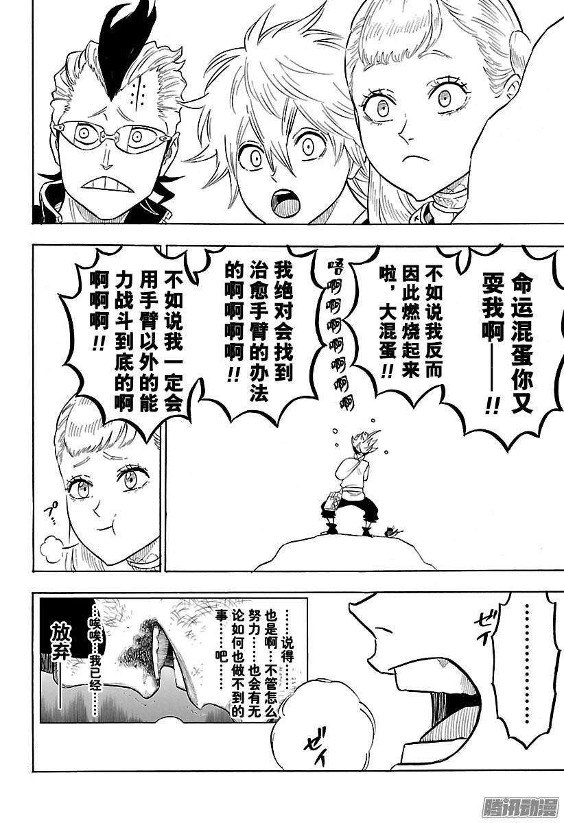 黑色四叶草80话 再也不能