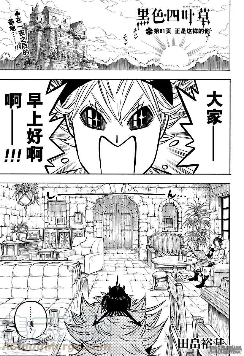 黑色四叶草81页 正是这样的他