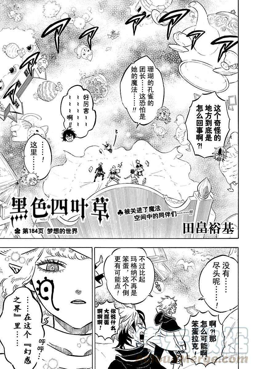 黑色四叶草184话 梦想的世界