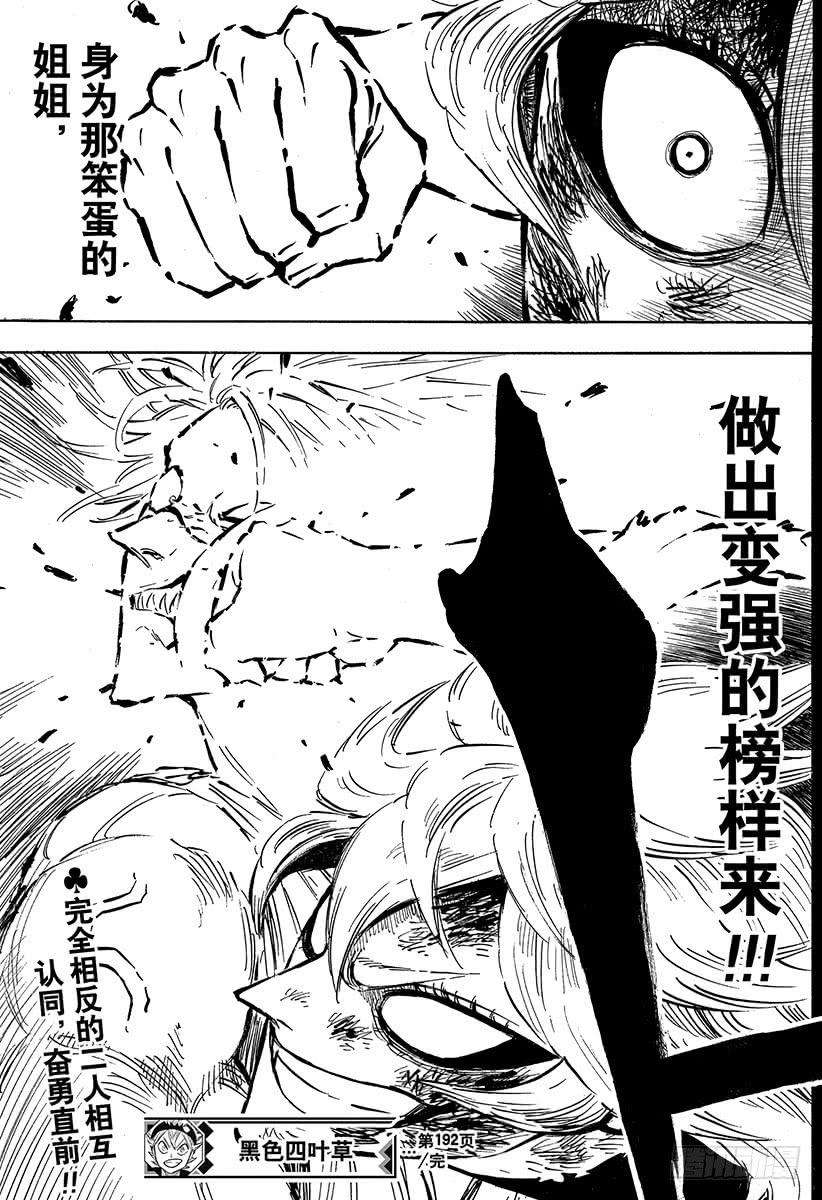 黑色四叶草192页 两只红莲之拳