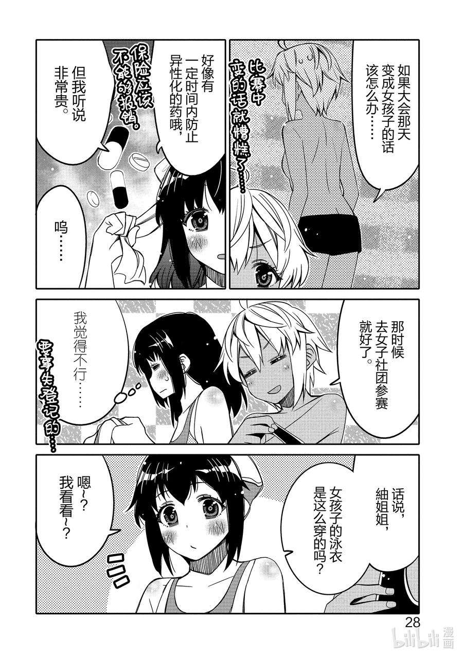 我的朋友♂♀可爱到让人困扰！14 某翼的游泳活动