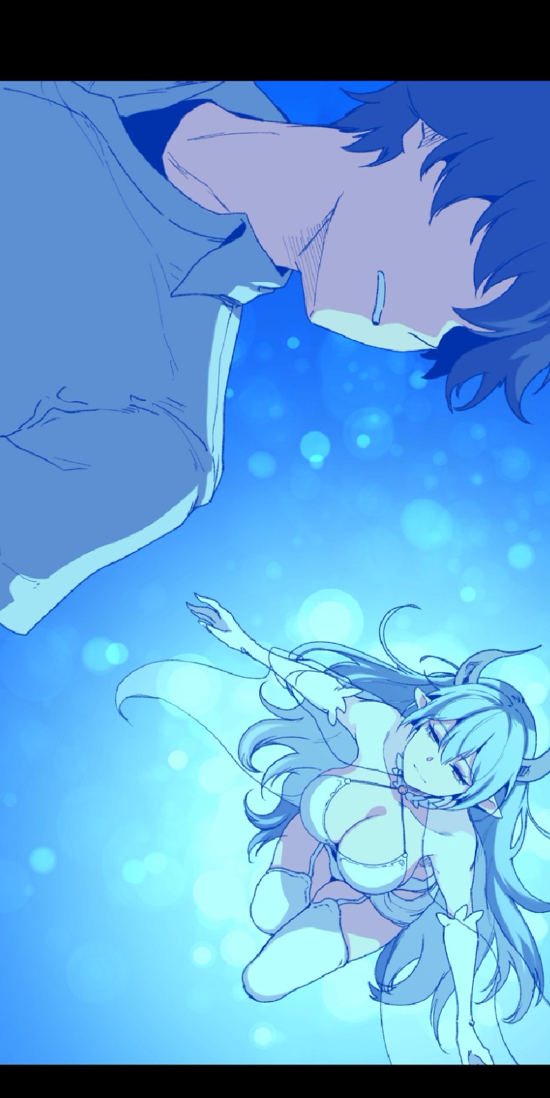 女神、异世界和变成砖头虫的我01 第1话