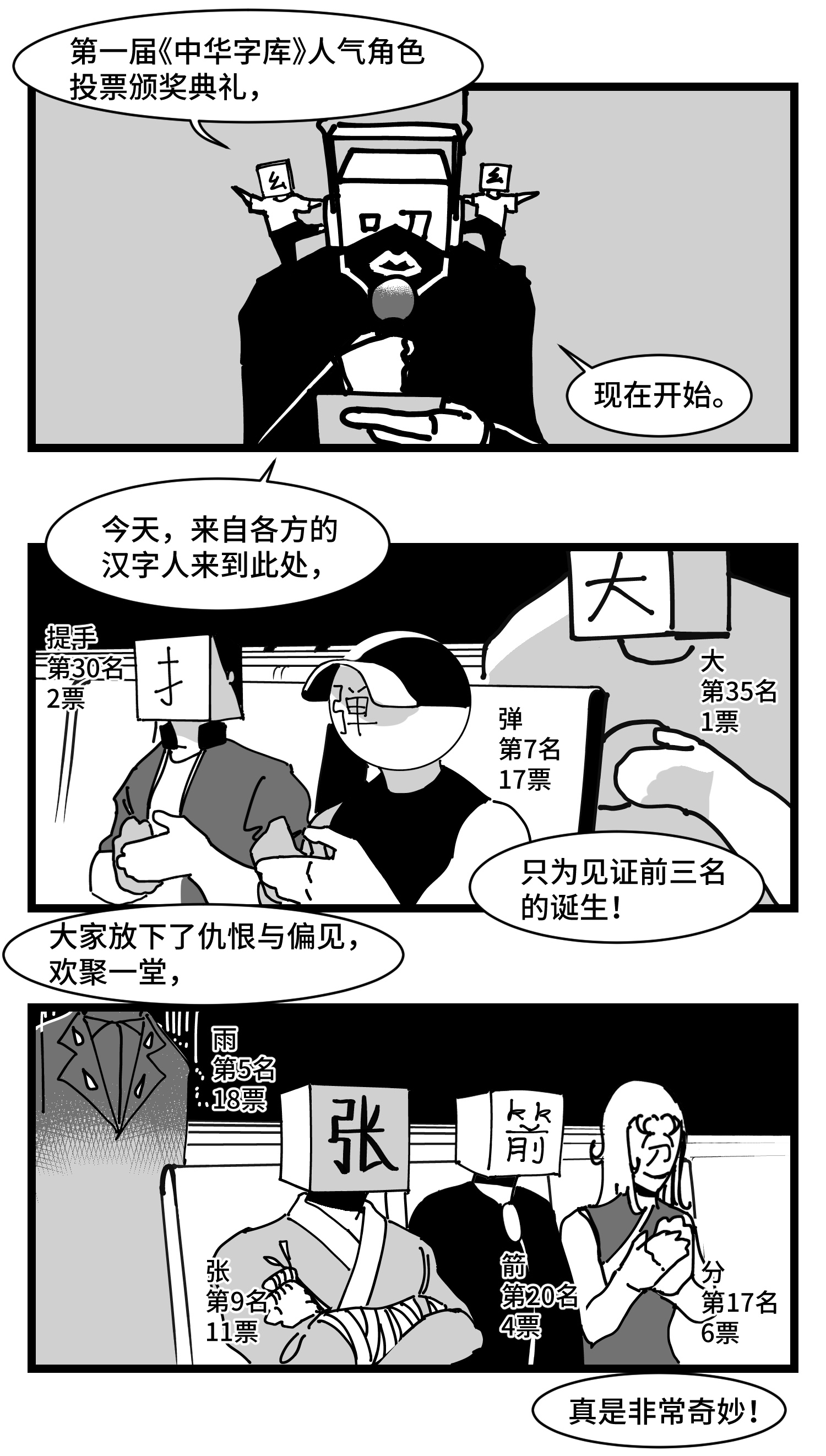 中华字库番外 角色大排名