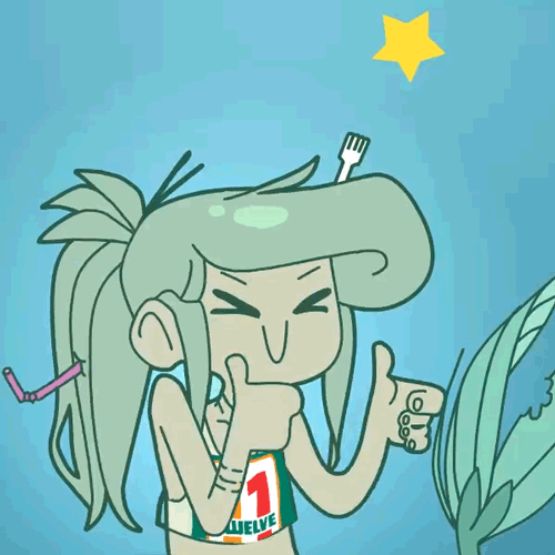 被海洋垃圾污染后的小美人鱼动图2