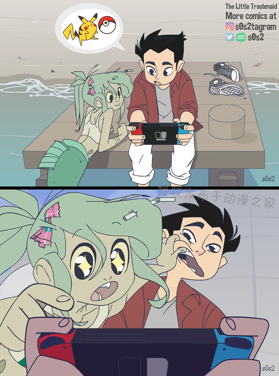 被海洋垃圾污染后的小美人鱼第40话