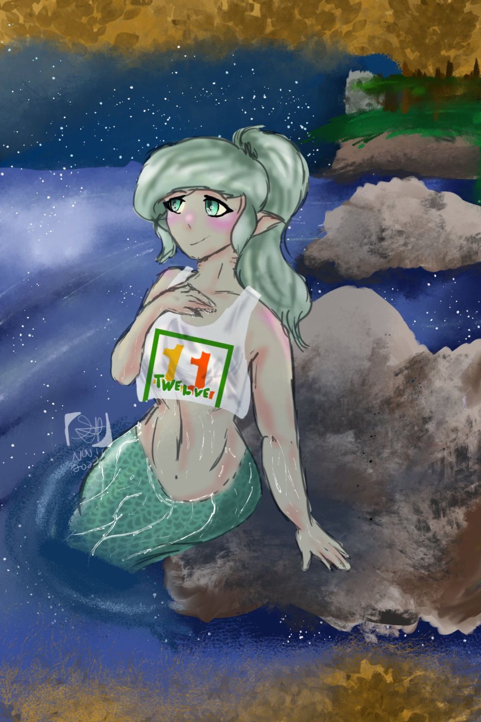 被海洋垃圾污染后的小美人鱼同人图107