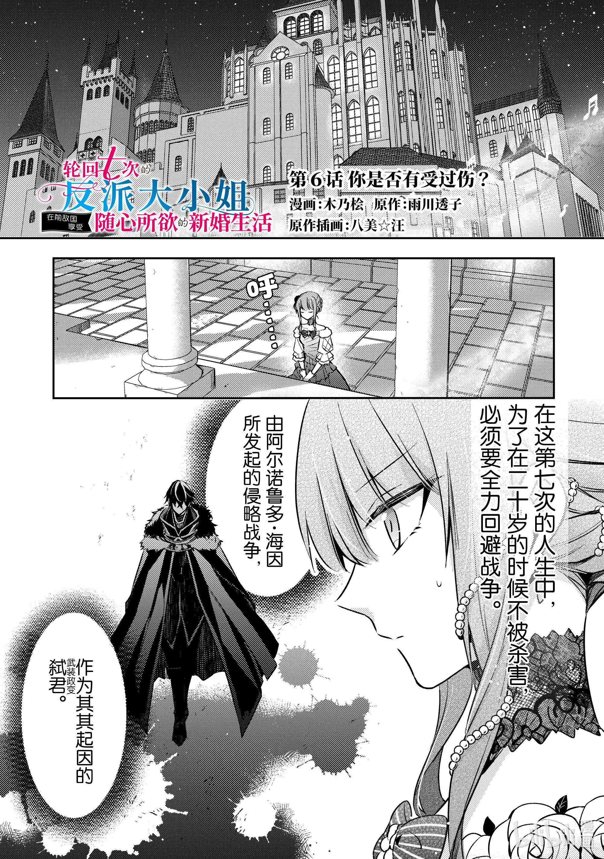 轮回七次的反派大小姐，在前敌国享受随心所欲的新婚生活6 你是否有受过伤？