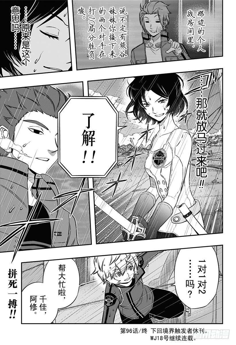 境界触发者96话 「那须小队」