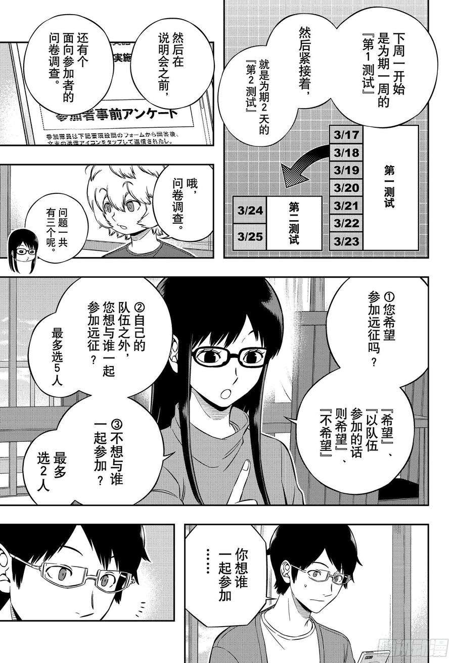 境界触发者203话 远征选拔测试