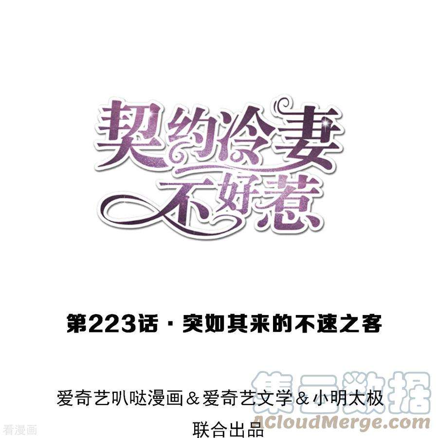 契约冷妻不好惹223话 突如其来的不速之客