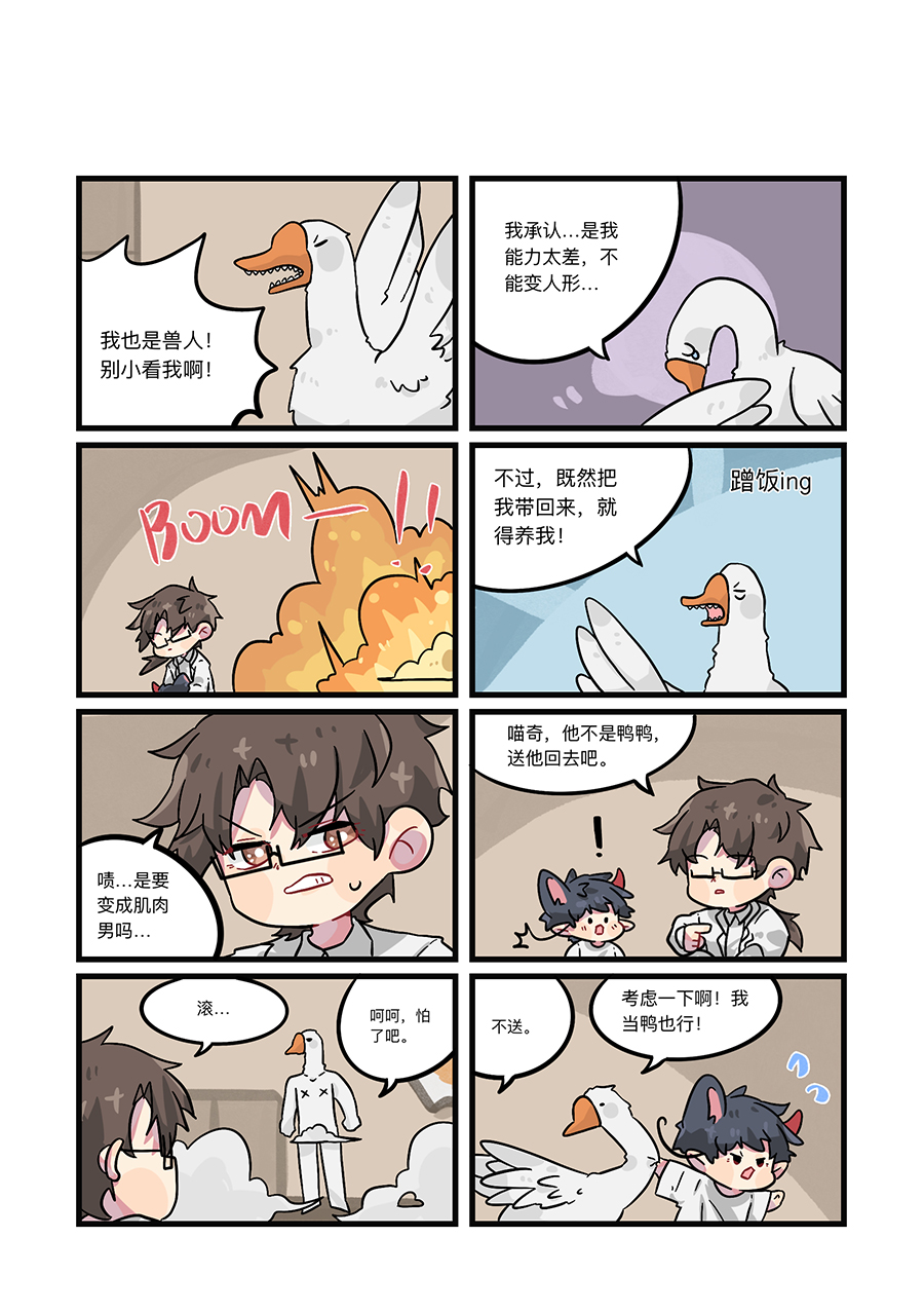 捡到一只喵？第四话 鸭鸭狂魔