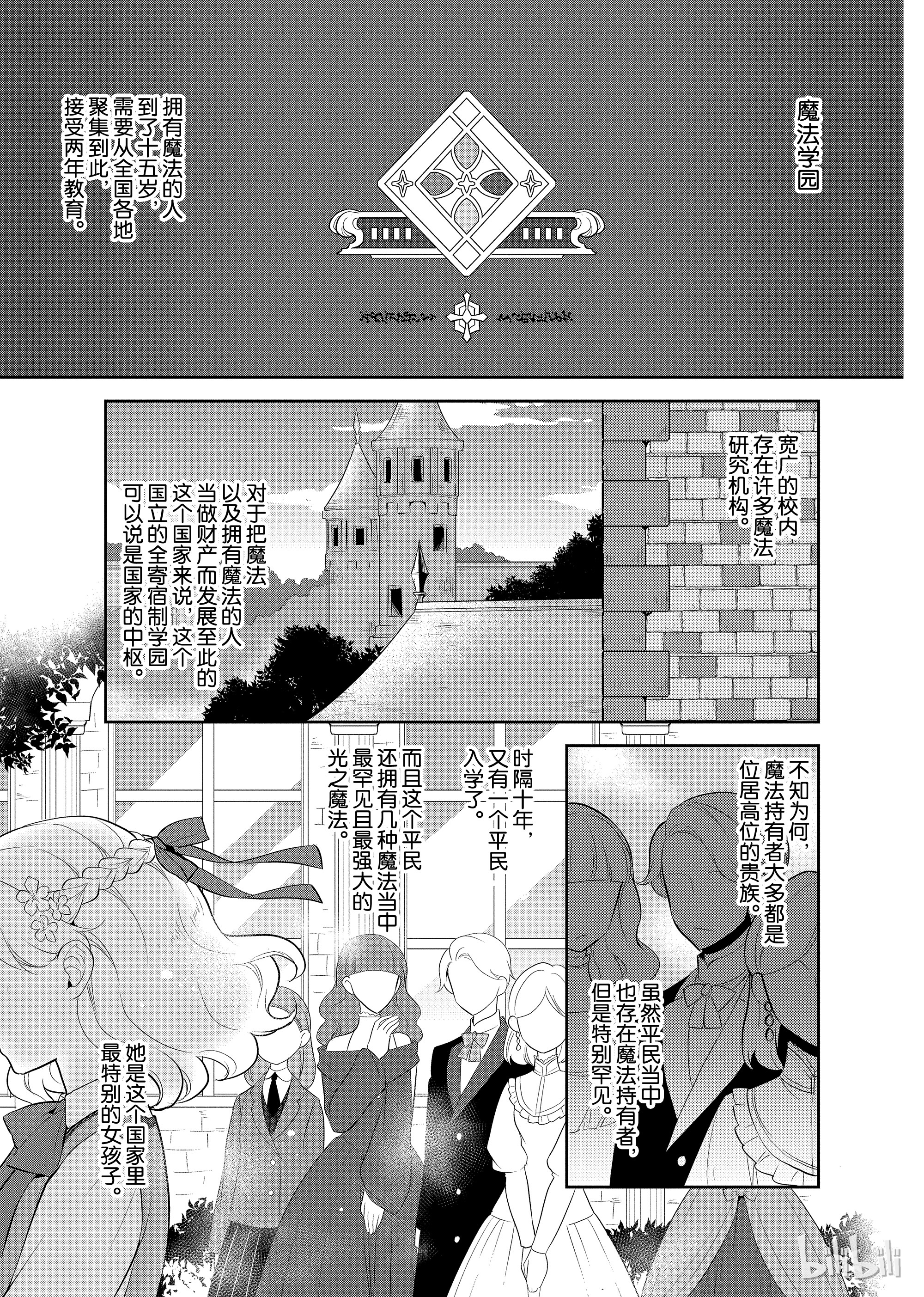 转生成为了只有乙女游戏破灭Flag的邪恶大小姐008 进入魔法学园就读了①