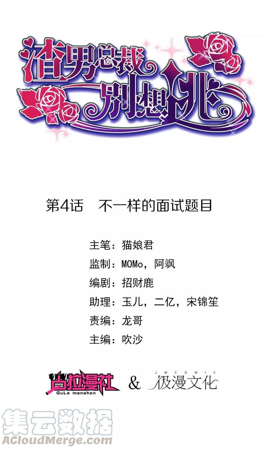 渣男总裁别想逃4话 不一样的面试题目