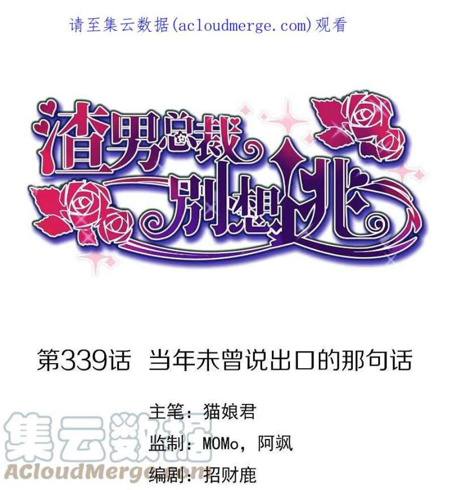 渣男总裁别想逃339话 当年未曾说出口的那句话