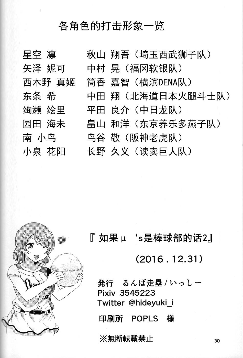 LoveLive野球部2
