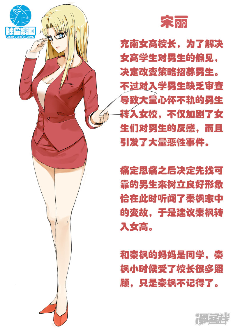 女子学院的男生第38话 人物小传