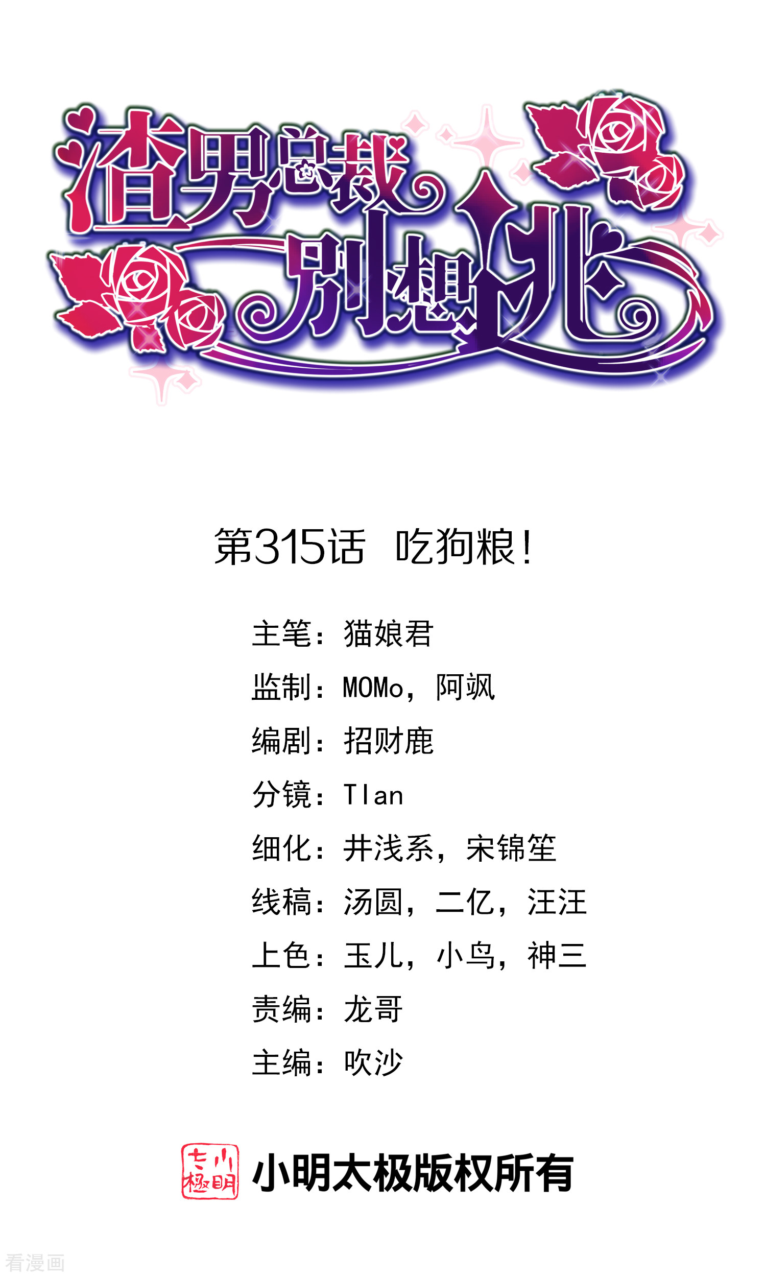 渣男总裁别想逃315话