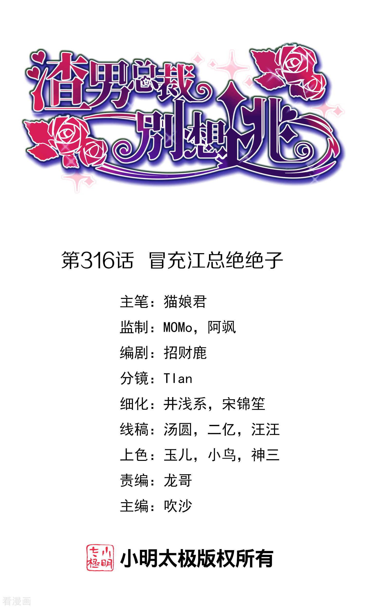 渣男总裁别想逃316话