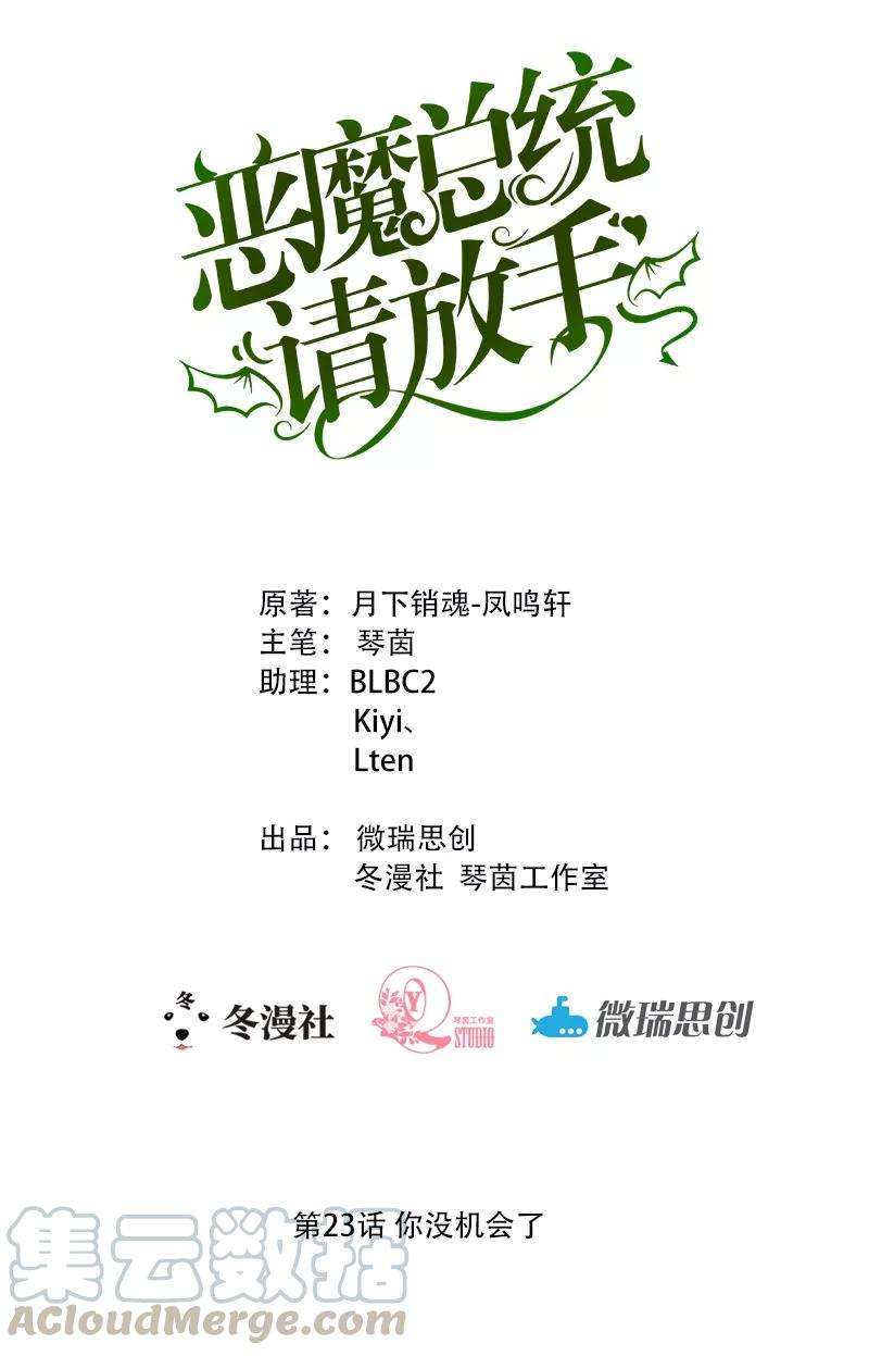 恶魔总统请放手23话 你没机会了